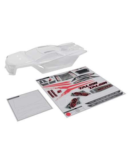 TALION 6S BLX Clear Bodyshell with Decals