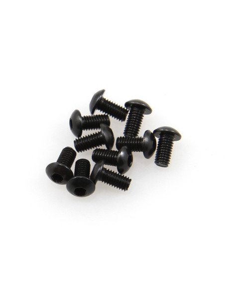 M3x6mm Hex Socket Button Head (Black) (10pcs)