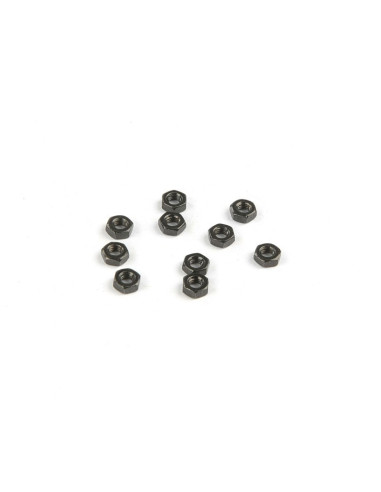 M3 Thin Hex Nut (Black) (10pcs)