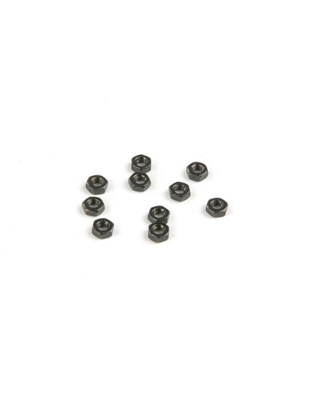 M3 Thin Hex Nut (Black) (10pcs)