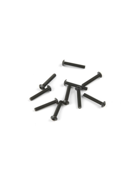 M3x18mm Hex Socket Button Head - Black (10pcs)