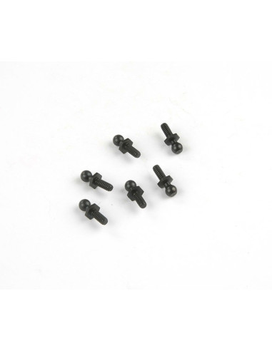 4-40 Ball 4.3x13mm (Black) (6pcs)