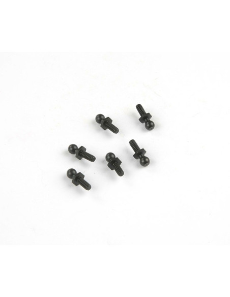 4-40 Ball 4.3x13mm (Black) (6pcs)
