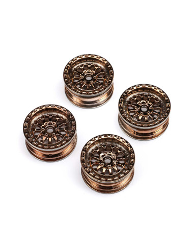 Black Rhino Wheel 1.0"  7mm Hex (4): SCX24