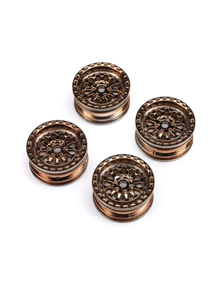 Black Rhino Wheel 1.0"  7mm Hex (4): SCX24