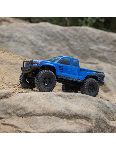 1/24 SCX24 Base Camp 4WD Rock Crawler Brushed RTR with Battery & Charger  Blue