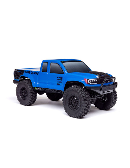 1/24 SCX24 Base Camp 4WD Rock Crawler Brushed RTR with Battery & Charger  Blue