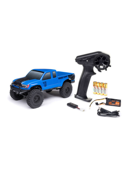 1/24 SCX24 Base Camp 4WD Rock Crawler Brushed RTR with Battery & Charger  Blue
