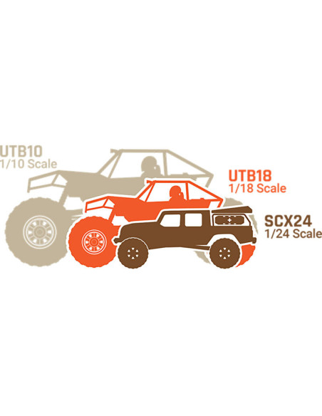 1-18 UTB18 Capra 4WS 4WD Trail Buggy RTR with Battery & Charger  Yellow