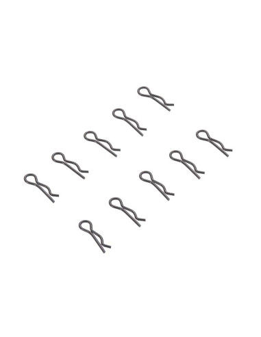 3mm Body Clip Black (10)