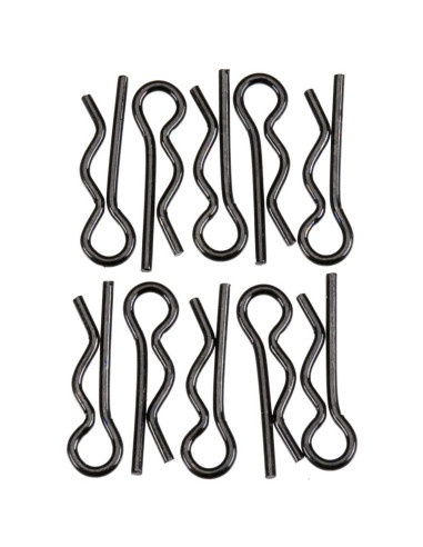 Body Clip 6mm Black (10)