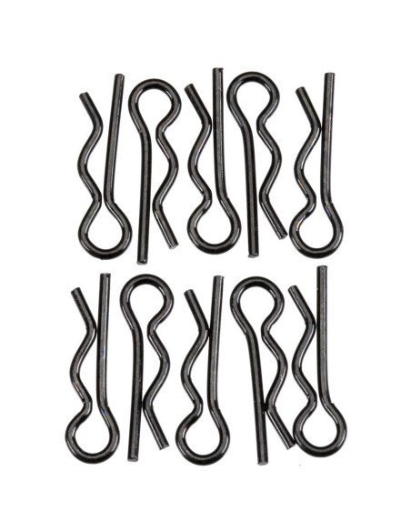 Body Clip 6mm Black (10)