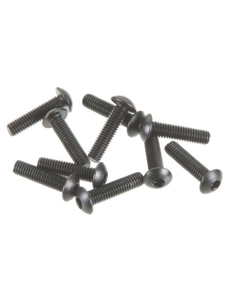 Hex Socket Button Head M3x12mm Black (10)