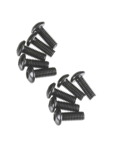 Hex Socket Button Head M3x8mm Black Oxide (10)