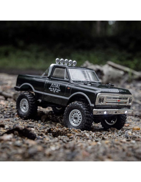 1-24 SCX24 1967 Chevrolet C10 4X4 RTR Brushed Rock Crawler (Battery & Charger Included)  Black
