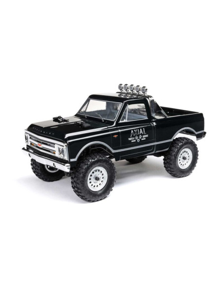 1-24 SCX24 1967 Chevrolet C10 4X4 RTR Brushed Rock Crawler (Battery & Charger Included)  Black
