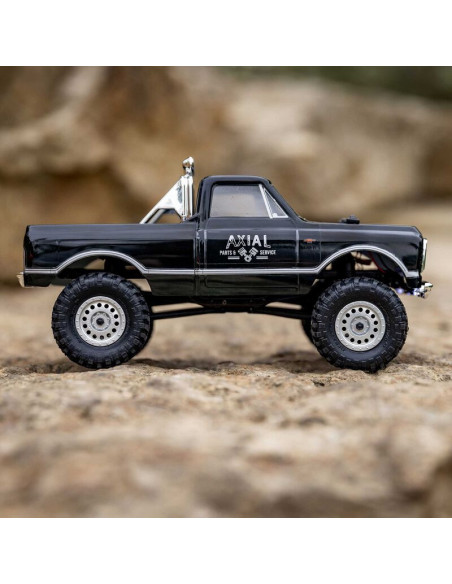1-24 SCX24 1967 Chevrolet C10 4X4 RTR Brushed Rock Crawler (Battery & Charger Included)  Black
