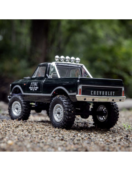 1-24 SCX24 1967 Chevrolet C10 4X4 RTR Brushed Rock Crawler (Battery & Charger Included)  Black