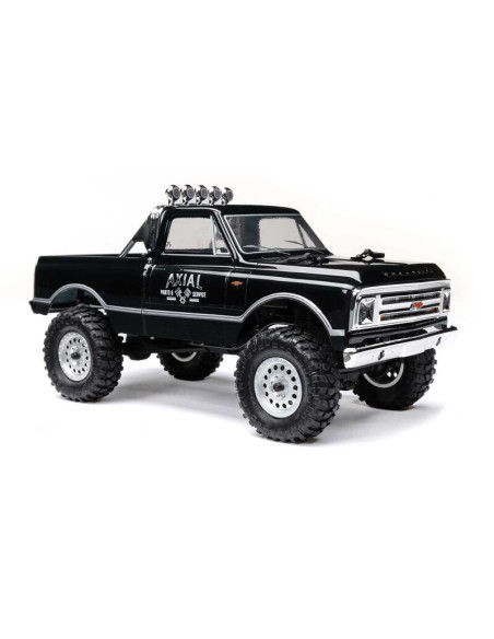 1-24 SCX24 1967 Chevrolet C10 4X4 RTR Brushed Rock Crawler (Battery & Charger Included)  Black