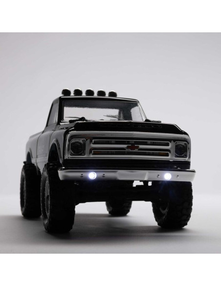 1-24 SCX24 1967 Chevrolet C10 4X4 RTR Brushed Rock Crawler (Battery & Charger Included)  Black