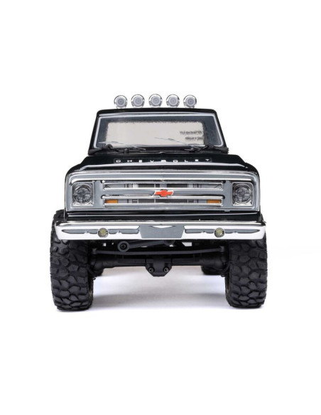 1-24 SCX24 1967 Chevrolet C10 4X4 RTR Brushed Rock Crawler (Battery & Charger Included)  Black