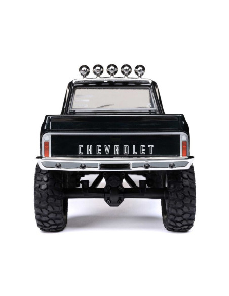 1-24 SCX24 1967 Chevrolet C10 4X4 RTR Brushed Rock Crawler (Battery & Charger Included)  Black