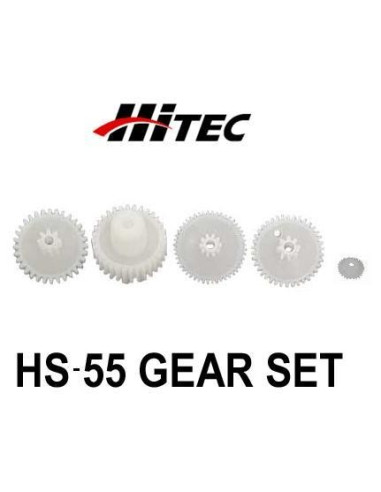 Piñonería para servo Hitec HS-55