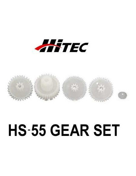 Piñonería para servo Hitec HS-55