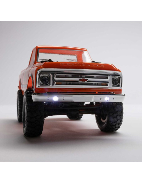 1-24 SCX24 1967 Chevrolet C10 4X4 RTR Brushed Rock Crawler (Battery & Charger Included)  Orange