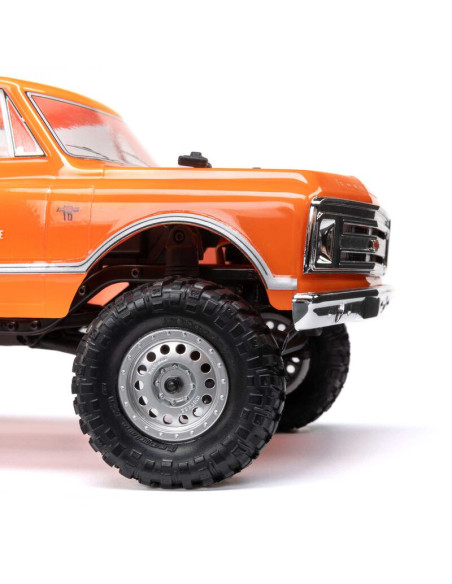 1-24 SCX24 1967 Chevrolet C10 4X4 RTR Brushed Rock Crawler (Battery & Charger Included)  Orange