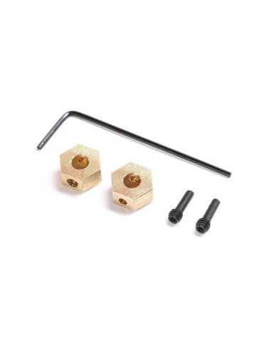Hex Hub  Brass (2): SCX24  AX24