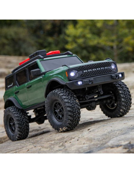 1-24 SCX24 Ford Bronco 4X4 RTR Brushed Rock Crawler (Battery & Charger Included)  Green