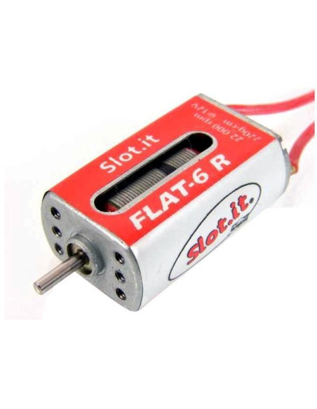 Motor FLAT-6 R22k 2200 RPM 220g 12v Slot iT