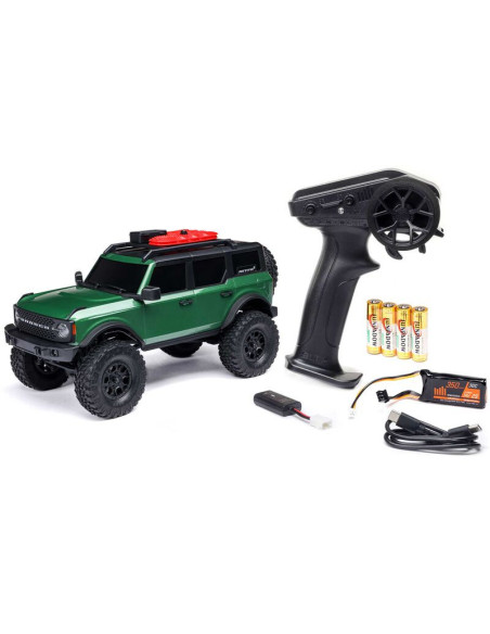 1-24 SCX24 Ford Bronco 4X4 RTR Brushed Rock Crawler (Battery & Charger Included)  Green