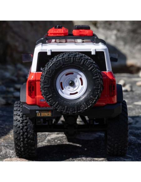 1-24 SCX24 Ford Bronco Heritage Edition 4X4 RTR Brushed Rock Crawler (Battery & Charger Included)  Red
