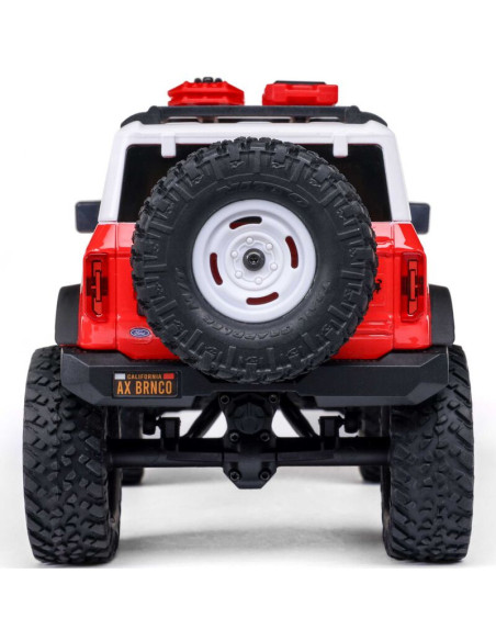 1-24 SCX24 Ford Bronco Heritage Edition 4X4 RTR Brushed Rock Crawler (Battery & Charger Included)  Red