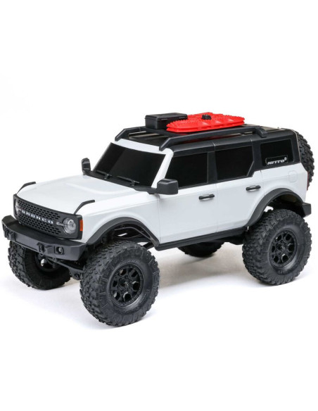 1-24 SCX24 Ford Bronco 4X4 RTR Brushed Rock Crawler (Battery & Charger Included)  White