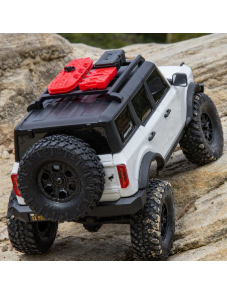 1-24 SCX24 Ford Bronco 4X4 RTR Brushed Rock Crawler (Battery & Charger Included)  White