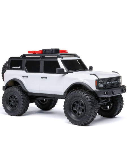1-24 SCX24 Ford Bronco 4X4 RTR Brushed Rock Crawler (Battery & Charger Included)  White