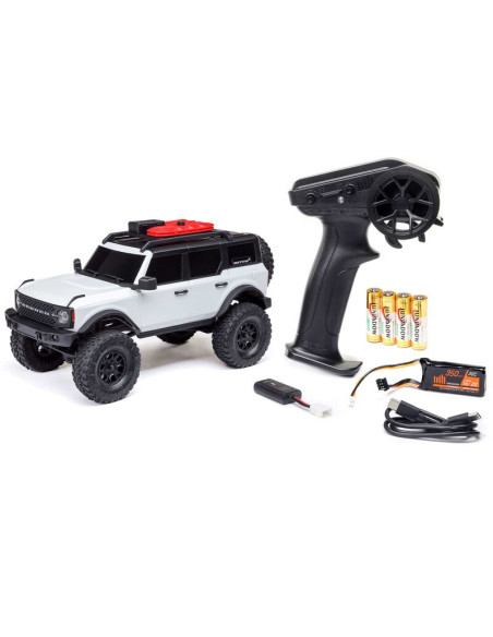 1-24 SCX24 Ford Bronco 4X4 RTR Brushed Rock Crawler (Battery & Charger Included)  White