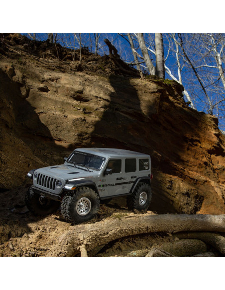 1-10 SCX10 III Jeep JLU Wrangler 4X4 RTR Brushed Rock Crawler Gray