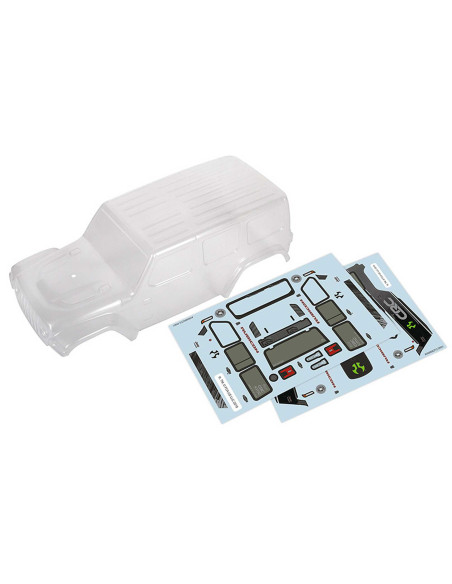 Clear Body  Precut: SCX24 Jeep Wrangler JLU