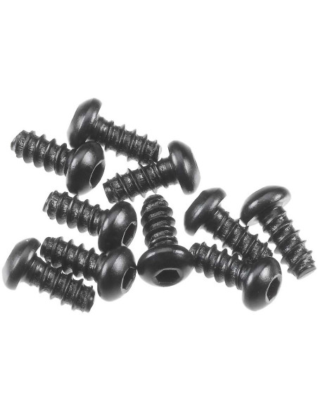 Hex Socket Tapping Button Hd M2.6x6mm Blk (10)