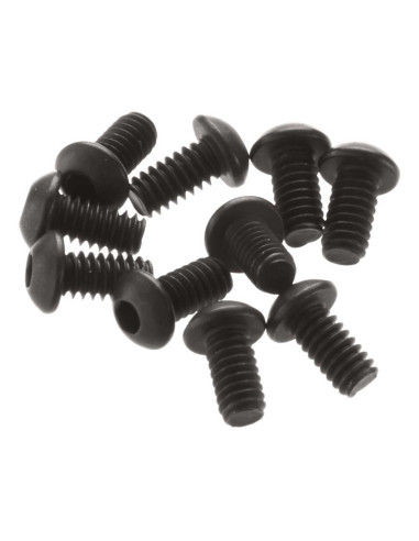 Hex Socket Button Head Screw M2x4mm Black (10)