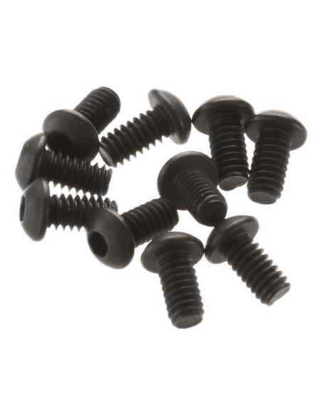 Hex Socket Button Head Screw M2x4mm Black (10)