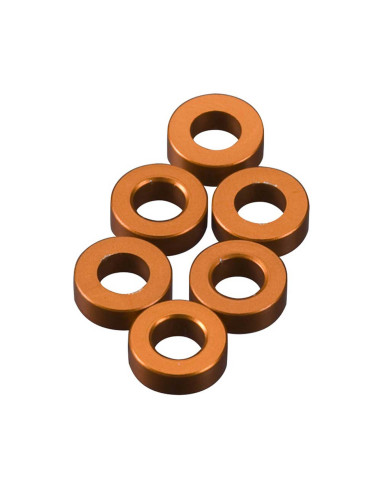 Spacer 2x6mm Orange (6)