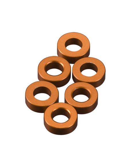 Spacer 2x6mm Orange (6)