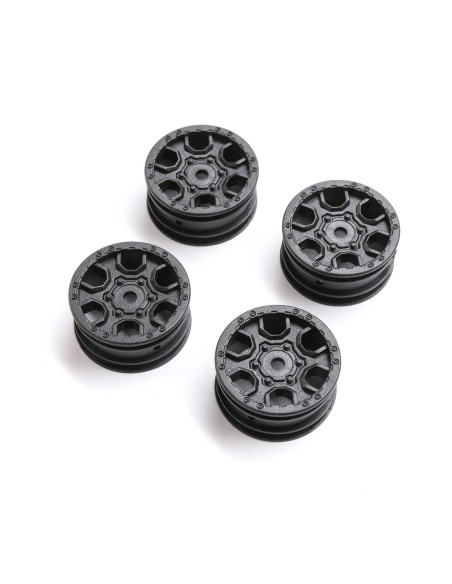 1.0 Ford Bronco Wheel  Black (4): SCX24