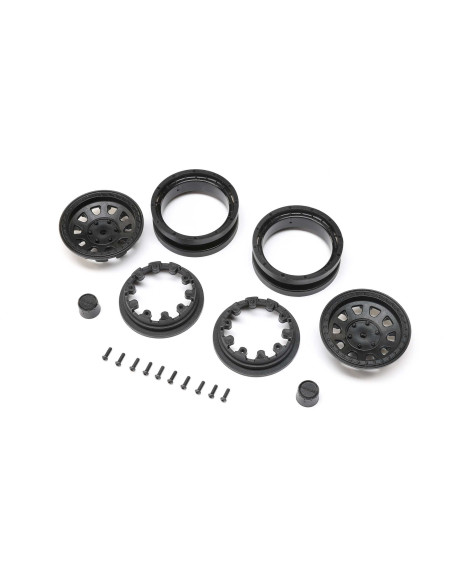 1.9 Raceline Daytona Beadlock Wheels  Black (2)
