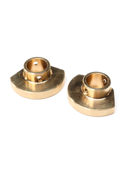 Brass Rear Axle Tube Caps  L-R (30g): PRO